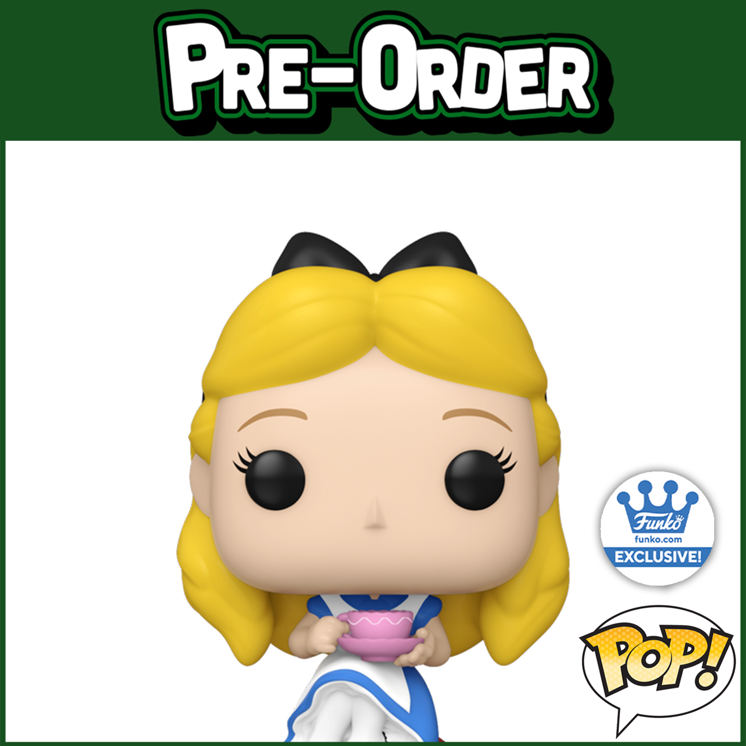 Funko Pop Alice with Tea #1395 Alice in Wonderland Funko Exclusive  *Preorder