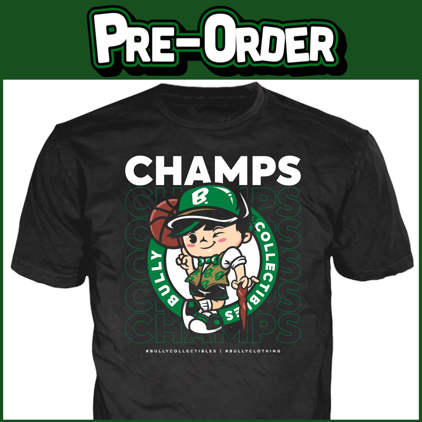 (PRE-ORDER) Original Bully Apparel: Bully Champs Tee (Black)