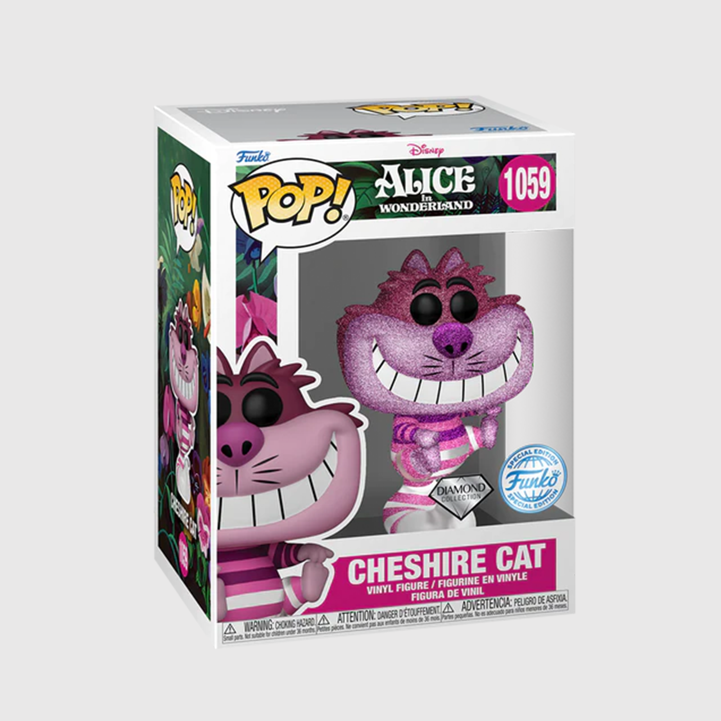 (PRE-ORDER) Funko POP! Disney: Alice in Wonderland - Cheshire Cat Diamond Glitter (FSE) #1059