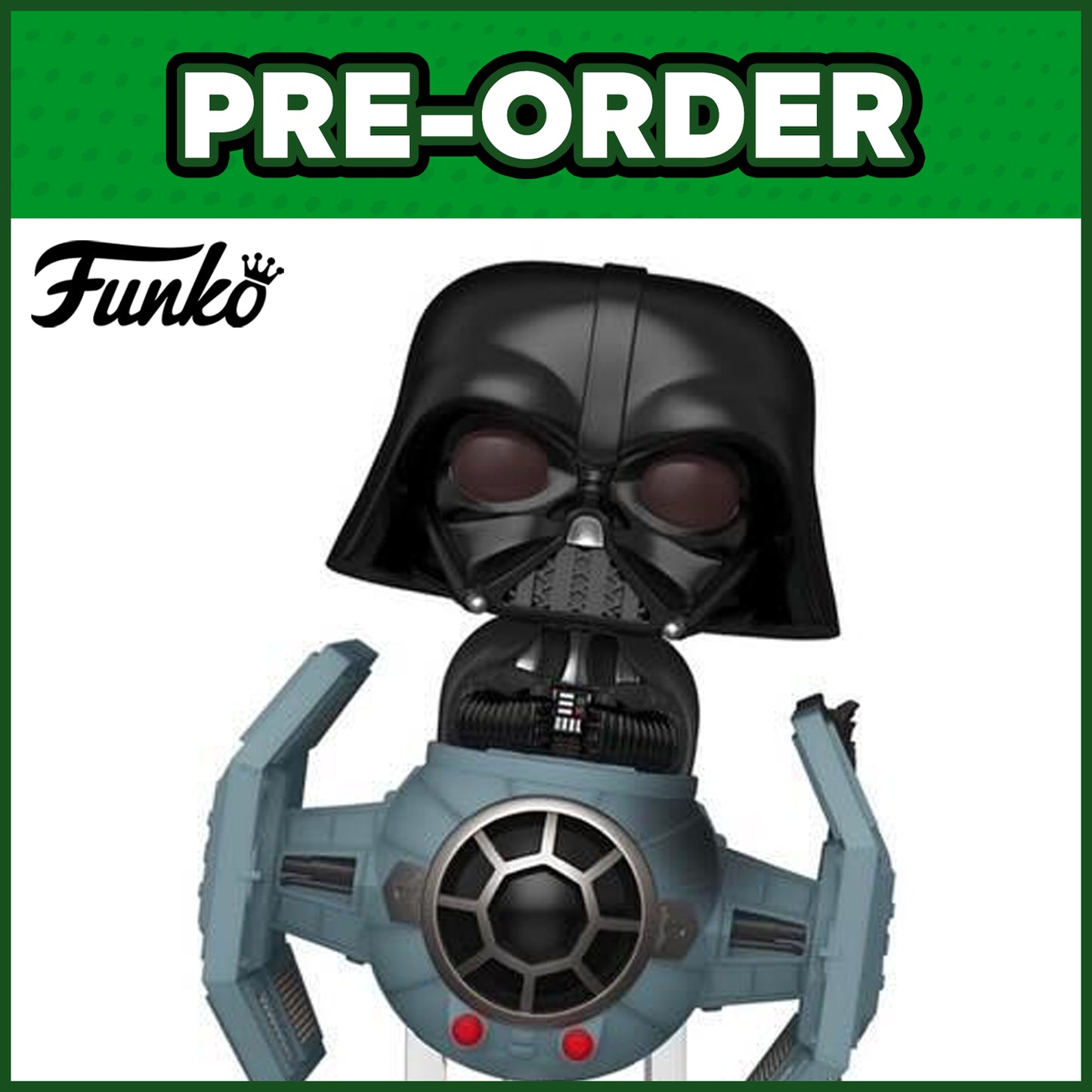 (PRE-ORDER) Funko POP! Rides Deluxe: Star Wars Darkside - Darth Vader with Tie Advanced x1 Starfighter #742