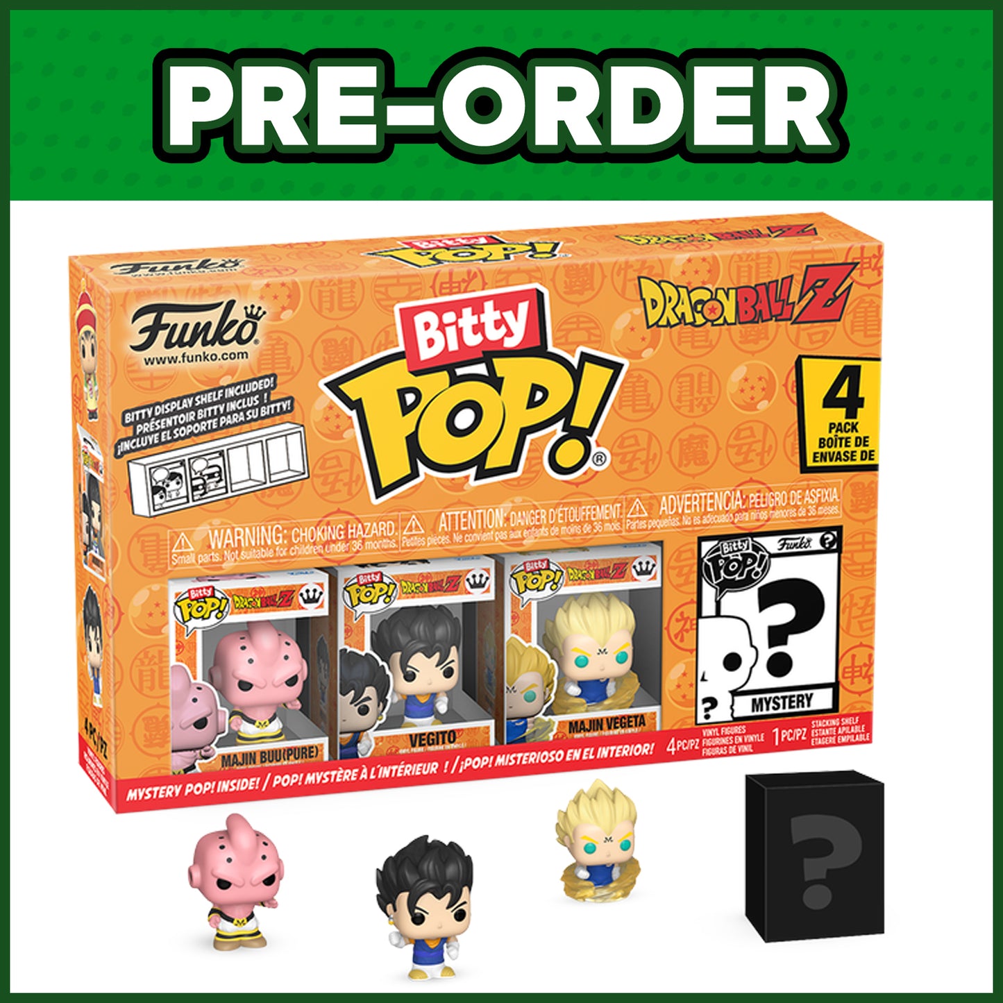 (PRE-ORDER) Funko Bitty POP! Dragon Ball Z: Majin Buu 4-Pack