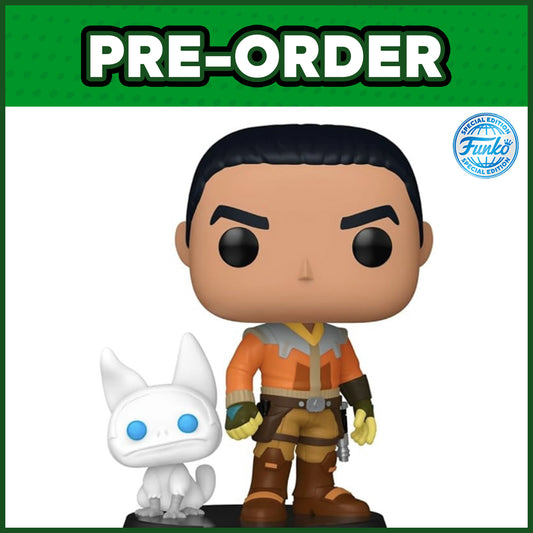 (PRE-ORDER) Funko POP! Star Wars: Rebels - Ezra Bridger with Loth-Cat #756 (FSE)