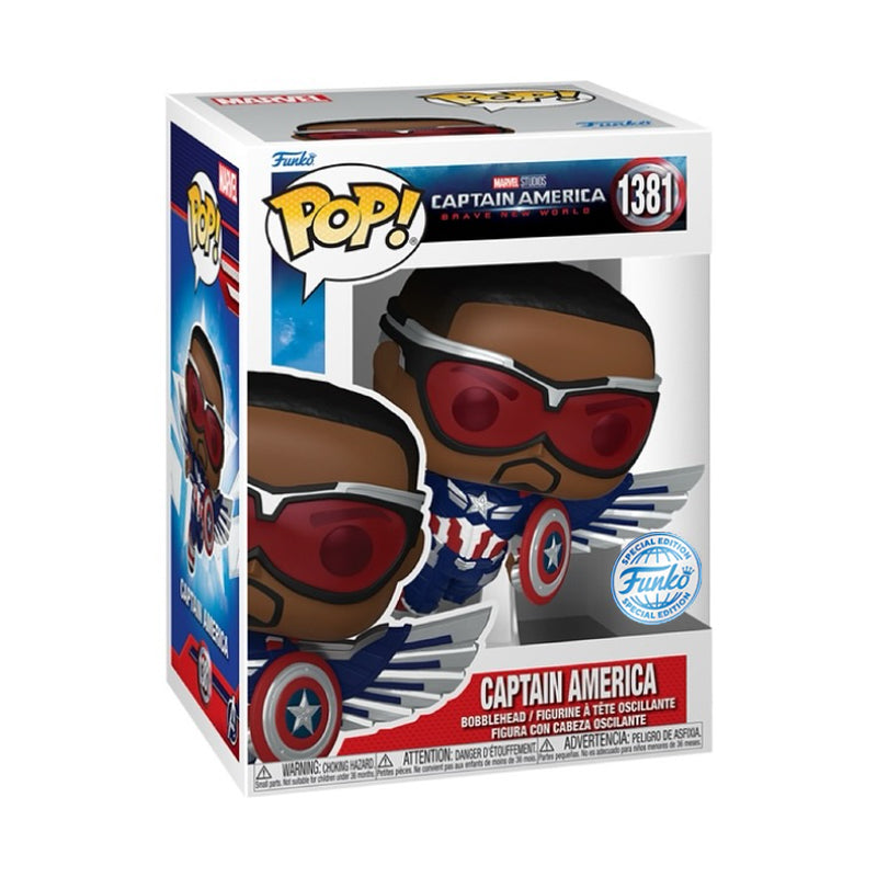 (PRE-ORDER) Funko POP! Marvel: Captain America Brave New World - Captain America #1381 (FSE)