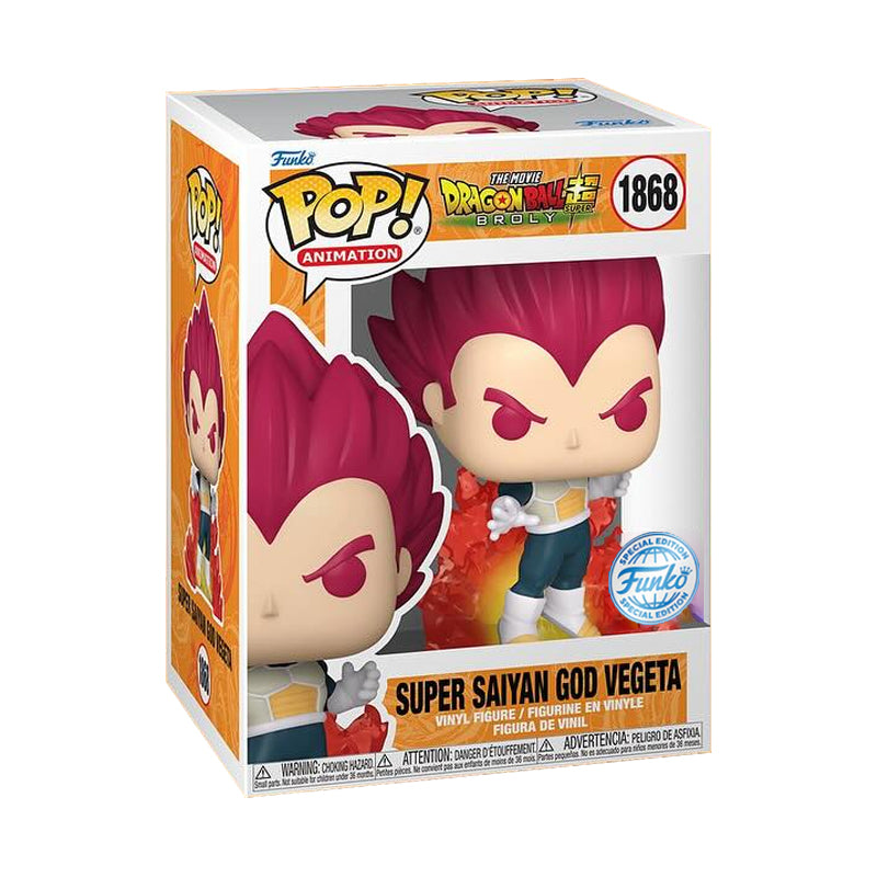 (PRE-ORDER) Funko POP! Animation: Dragon Ball Super Broly - Super Saiyan God Vegeta #1868 (FSE)