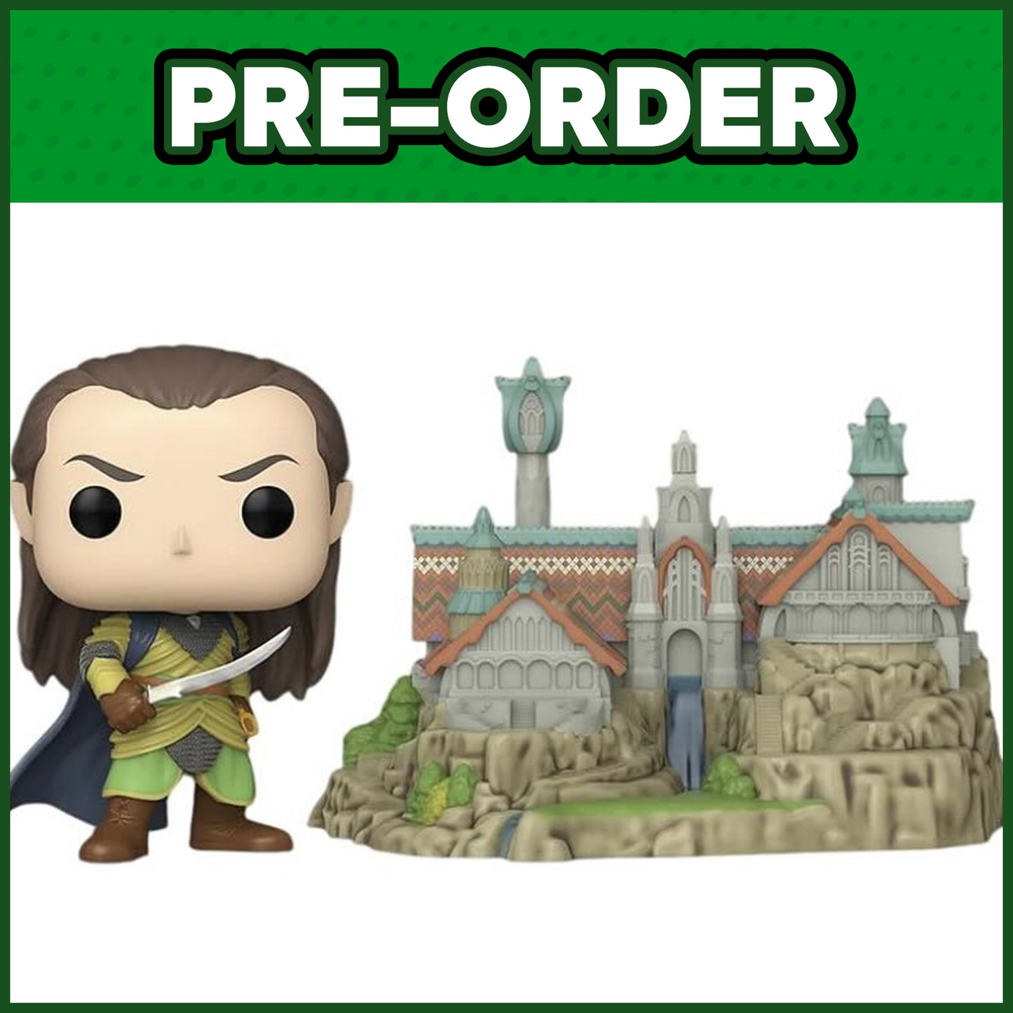 (PRE-ORDER) Funko POP! Town: Lord of the Rings - Elrond with Rivendell #1747