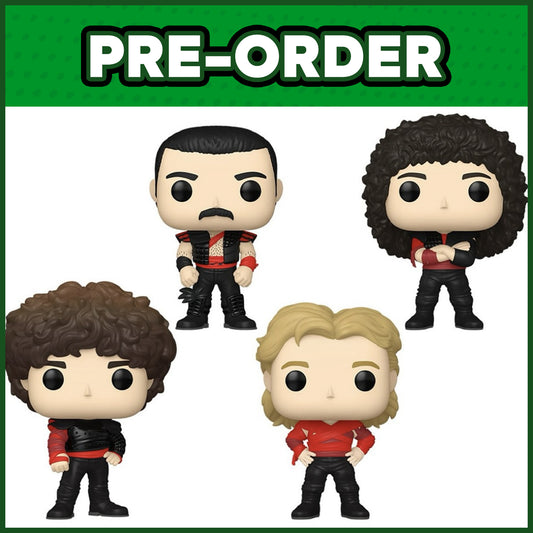 (PRE-ORDER) Funko POP! Rocks: Queen - Fredde Mercury / Brian May / John Deacon / Roger Taylor 4-Pack