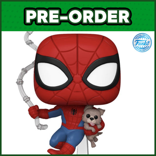 (PRE-ORDER) Funko POP! Marvel: Spider-Man - Spider-Man with Sandwich the Dog #1449 (FSE)