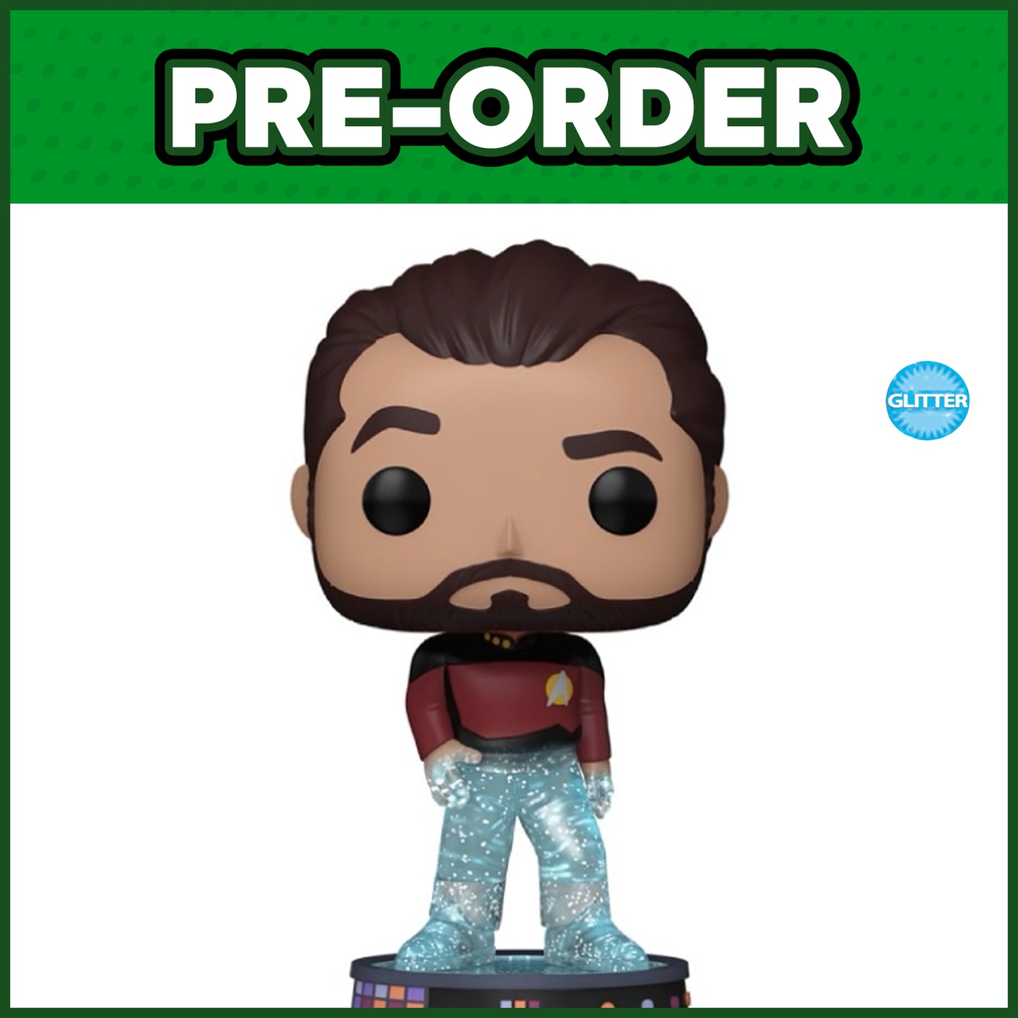 (PRE-ORDER) Funko POP! Plus: Star Trek - William T. Riker GLITTER #1688