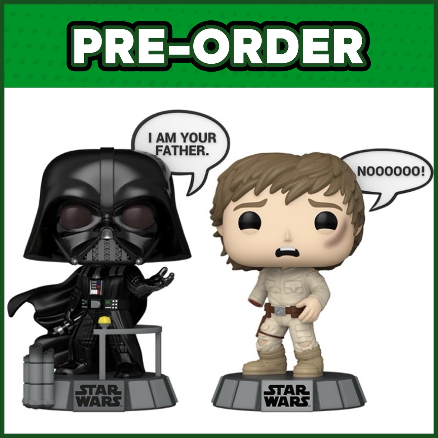 (PRE-ORDER) Funko POP! Star Wars: Sayings - Darth Vader & Luke Skywalker 2-Pack